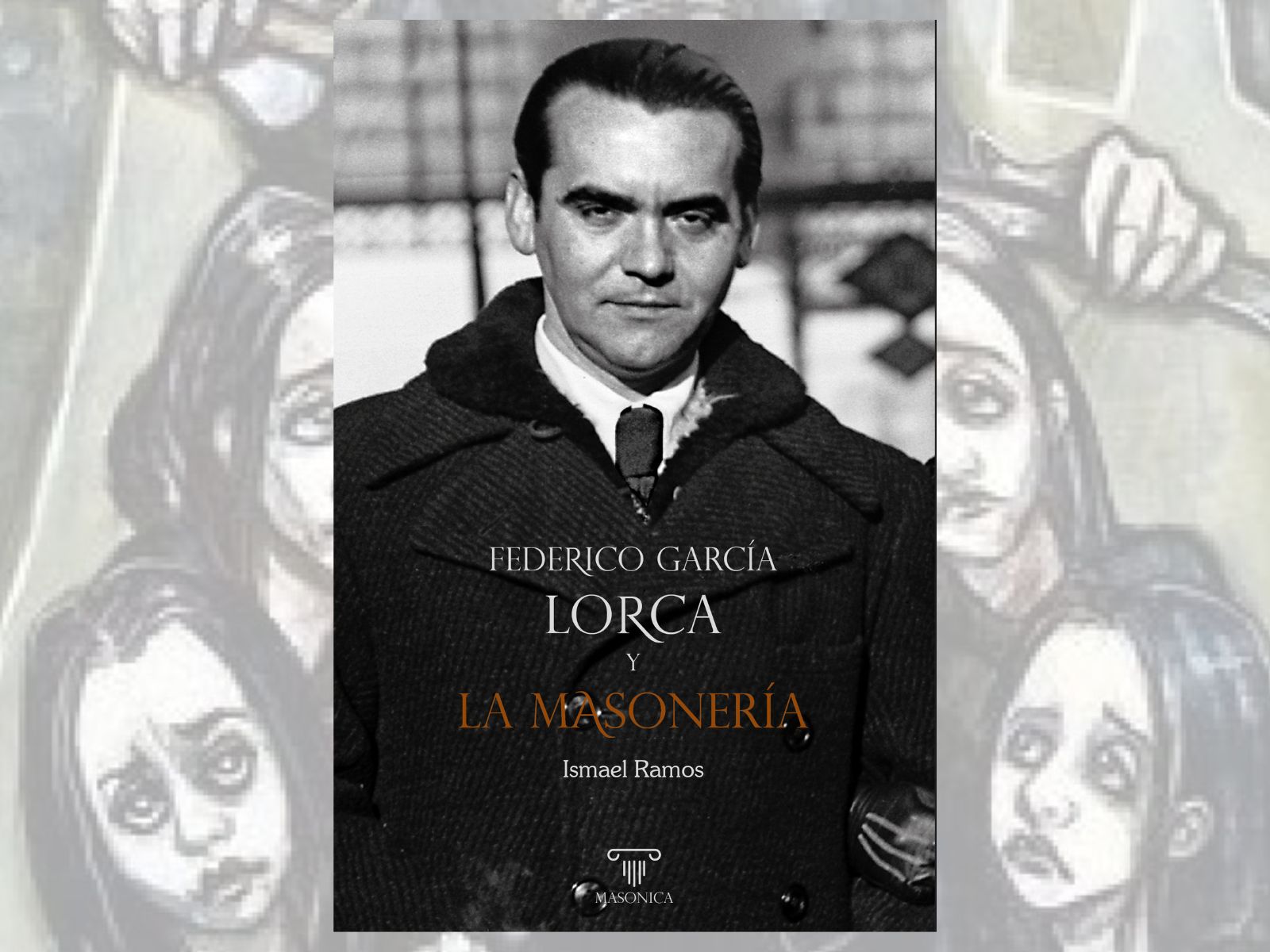 Composición con tapa del libro